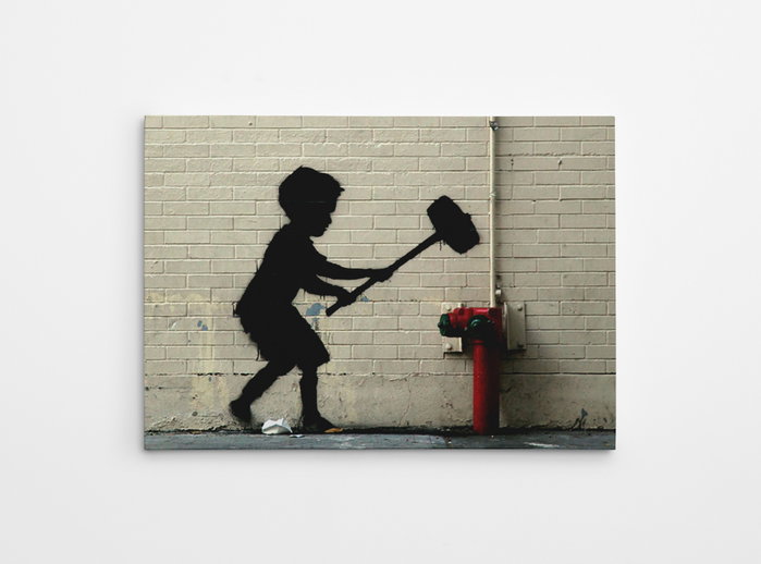 Wallity Lienzo Decorativo Banksy WY34 (50 x 70 cm) Wallity Lienzo Decorativo Banksy WY34 (50 x 70 cm)